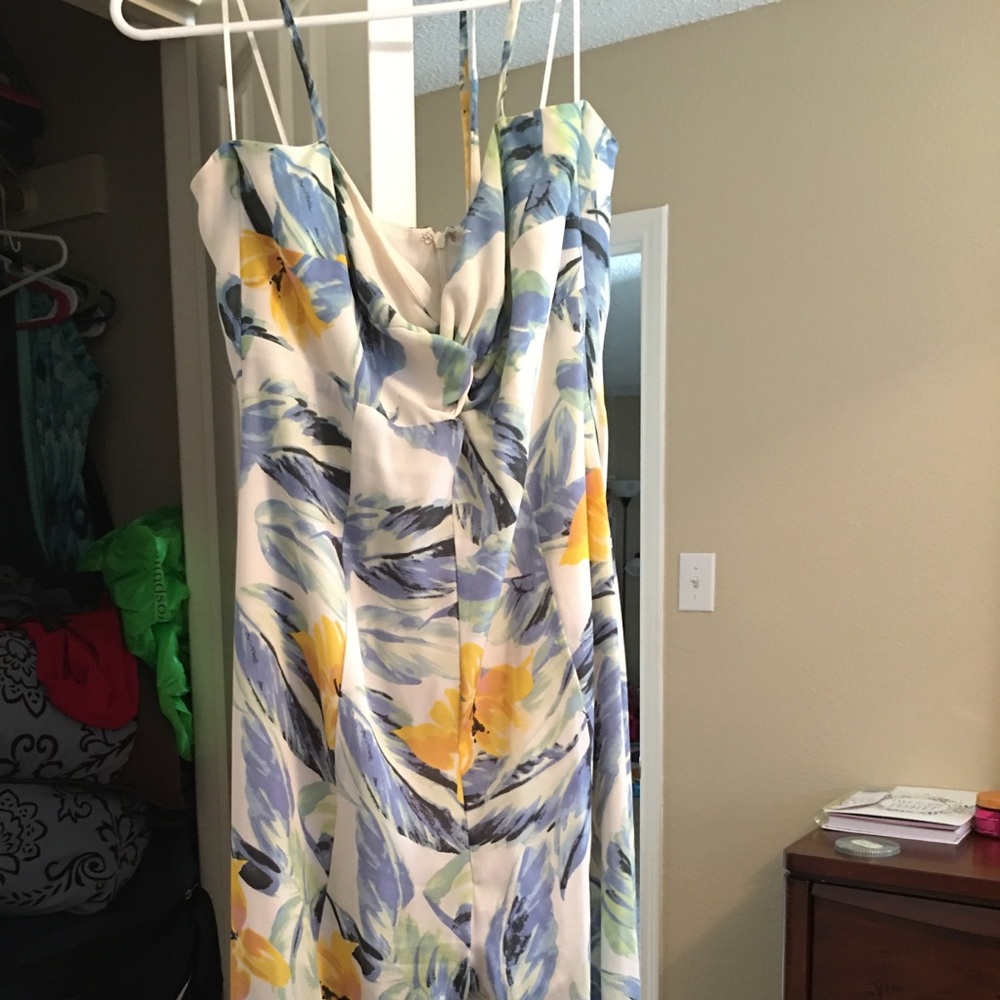 Crop Floral wide leg jumpsuit